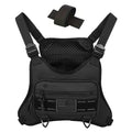 Tactical Running Vest Bag with Gun Holster Anti-Theft Chest Pack Outdoor Sports Running Vest Bag for Cycling Hiking Hunting