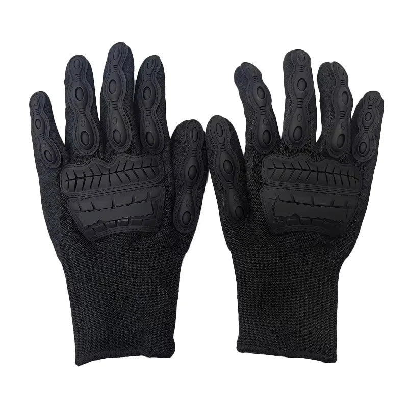 Tactical Anti-Cut Full Finger Gloves Level 5 Protection Touch Screen Combat Mittens Anti-Skid Hard Knuckle Impact Gear Men