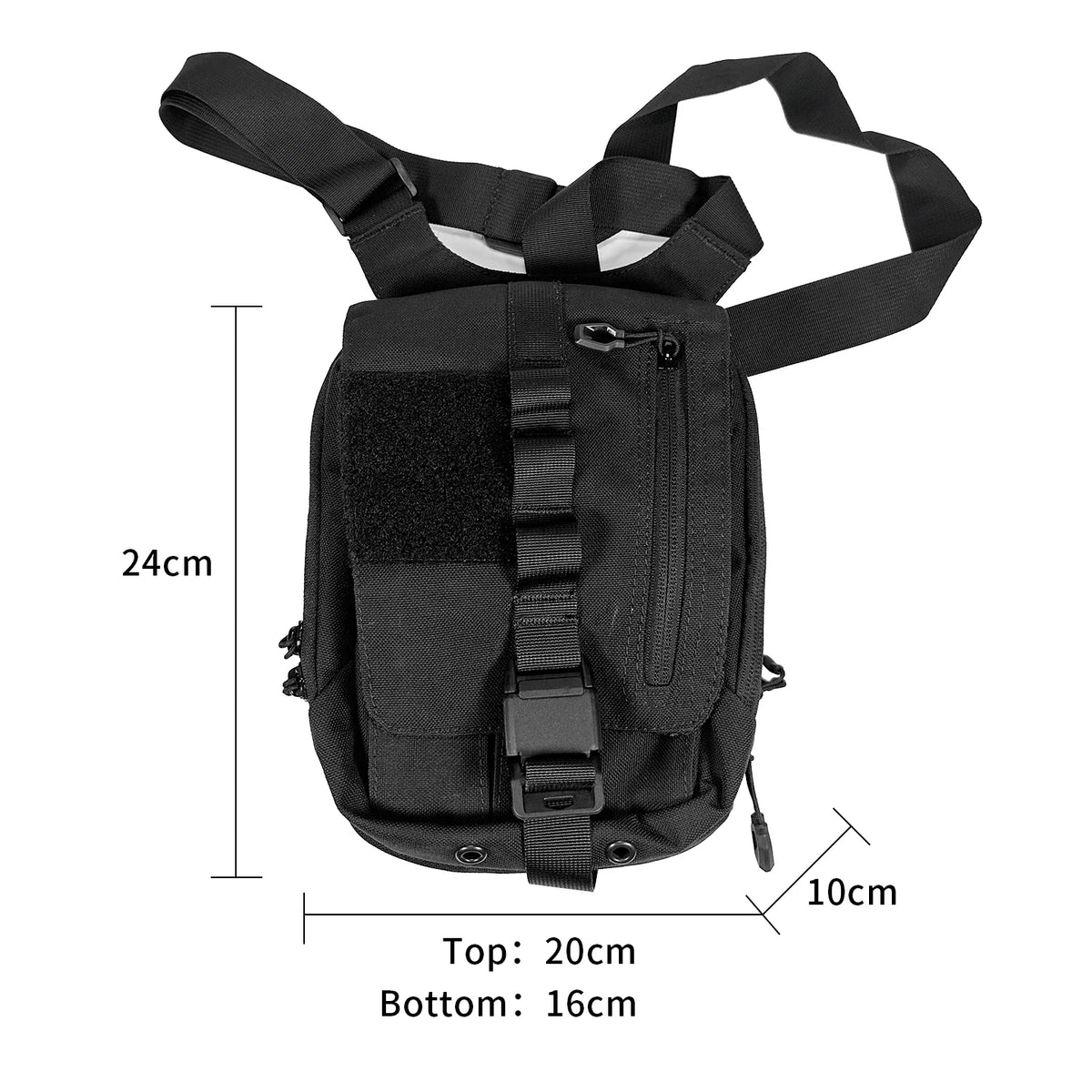 Bg Tactical Crossbody Bag, Multifunctional Quick-Access Pistol Bag, Left and Right Hand Compatible with Quick-Pull Design, Suitable for Shooting Range, Commuting, Edc, and Outdoor Use