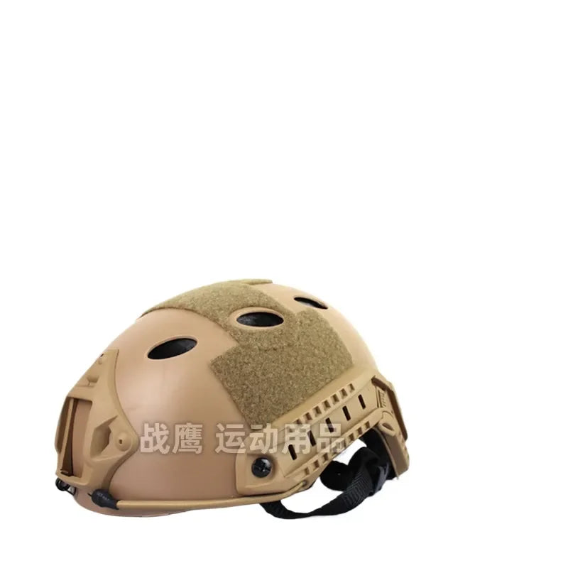 Tactical Helmet with Adjustable Padding and Ventilation for Airsoft Paintball Military Training Compatible with FAST PJ CS