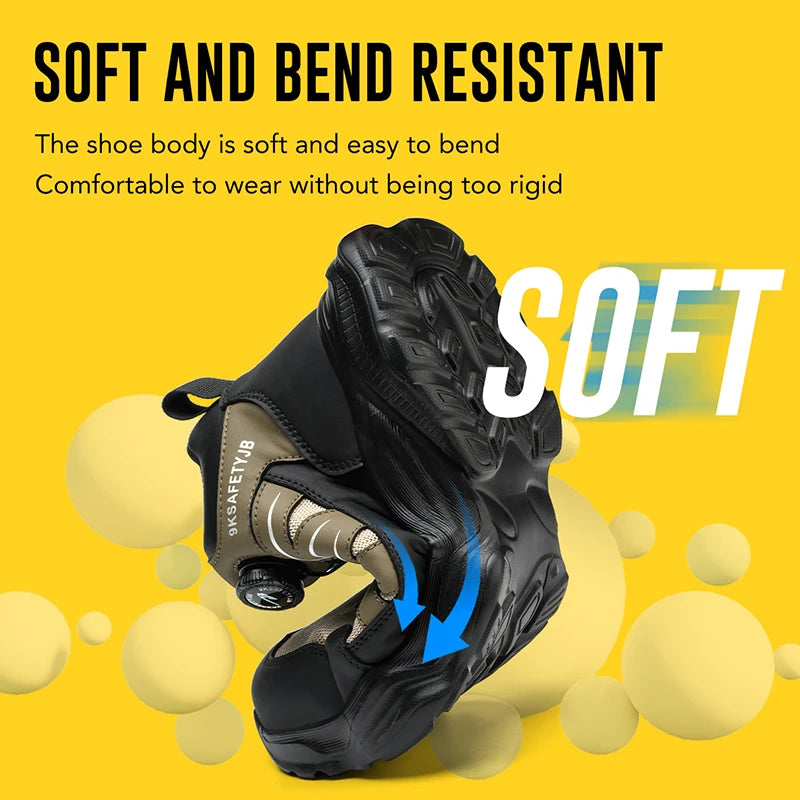 Size 47 48 Work Safety Shoes Men Women Indestructible Steel Toe Shoes Lightweight Security Work Sneakers Protective Safety Boots