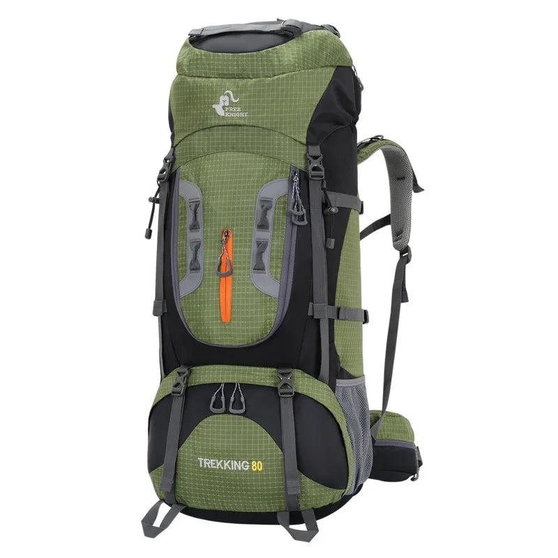 Outdoor Molle Tactical Backpack 80L Waterproof Hiking Travel Camping Mountaineering Climbing Rucksack Large Capacity Storage Bag