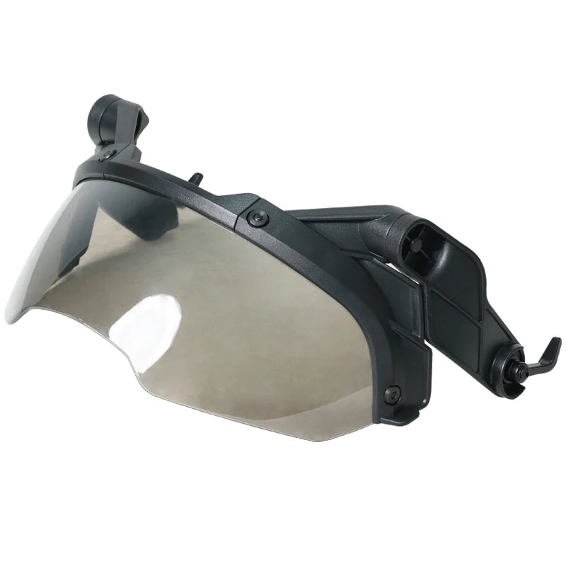 BOOIU Tactical Helmet OP Goggles with Horns Detachable FAST MICH Helmet Anti Fog and Riot OP CS Adjustable Protective Goggles