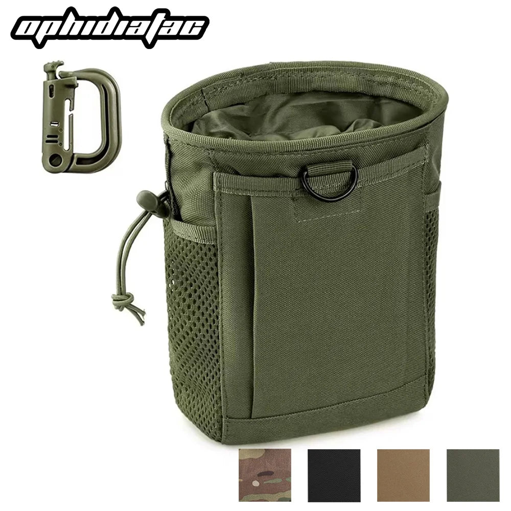 OPHIDIAN Hunting Magazine Recovery Bag Molle Trash Bag, Magazine Ammunition Bag, Belt Waist Bag Adjustable Holster Bag