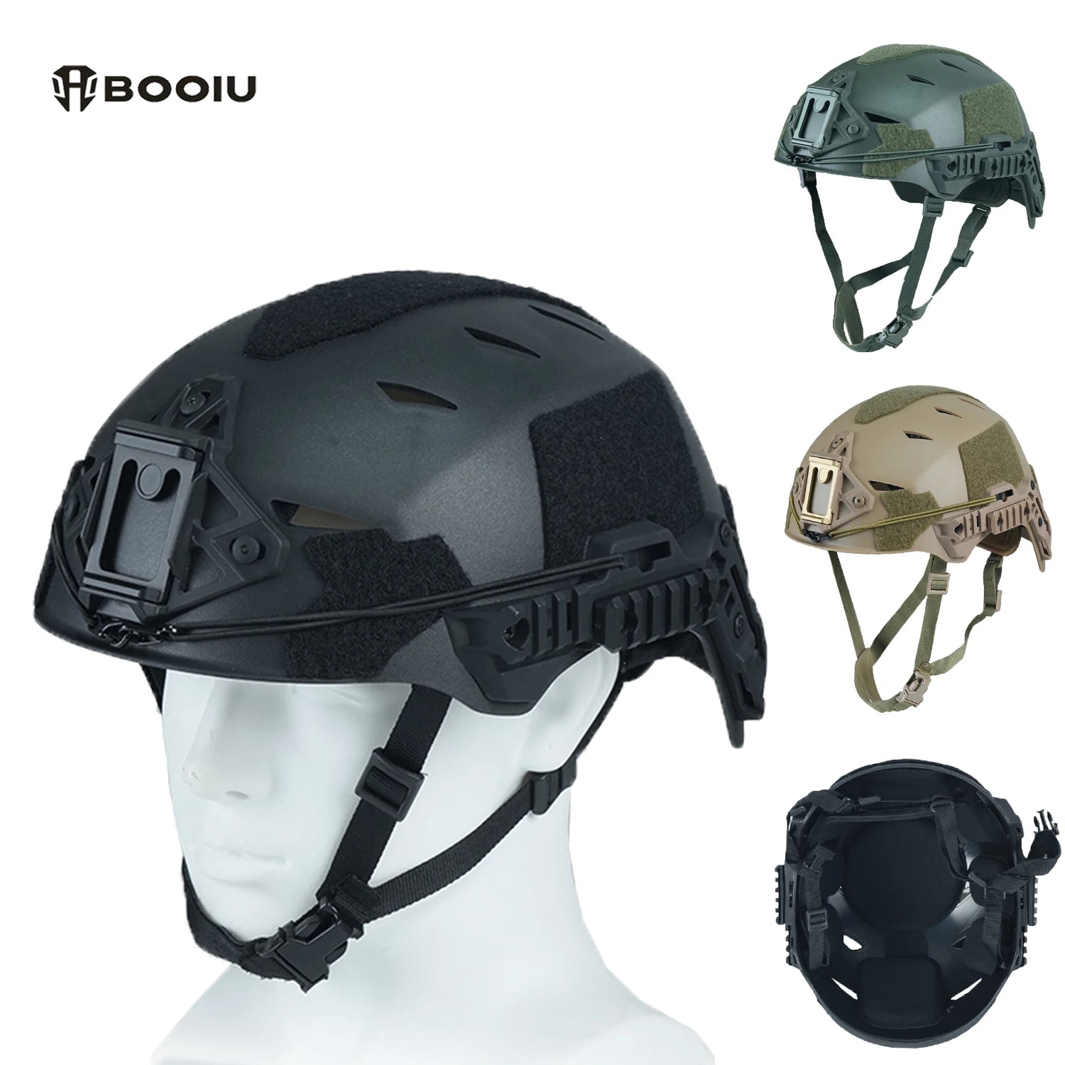 BOOIU Wendy Training Tactical Helmet Simplified Version EX Rail 3.0 Hunting AF suspension CS Combat Protective Airsoft Helmet
