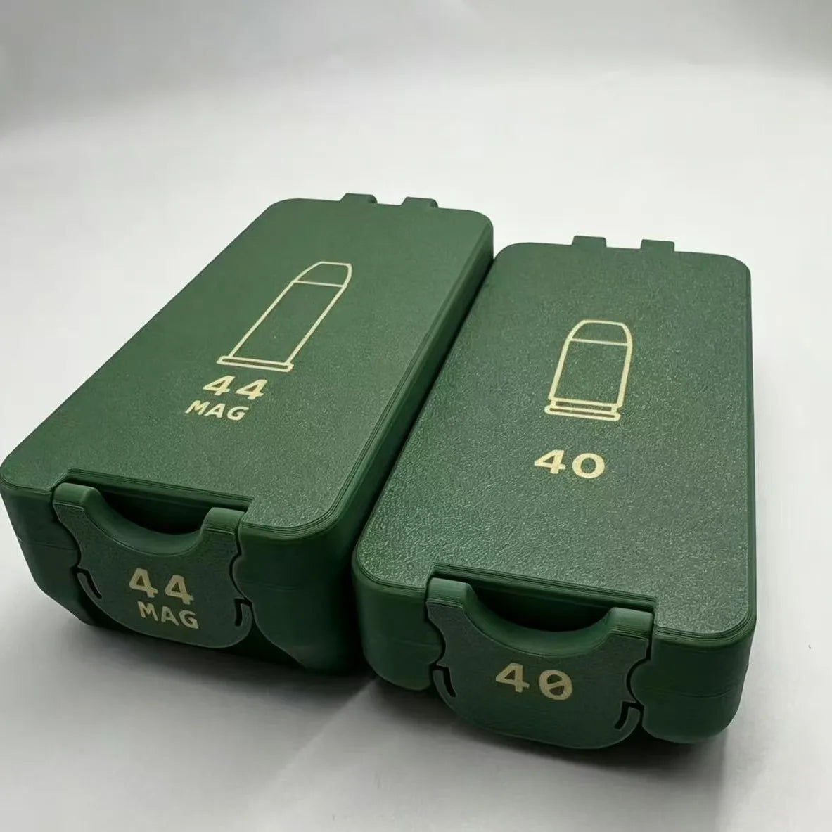 Mini Ammo Storage Box Empty Bullet Case 1Pc Compact Desktop Organizer Collectible Gift For 9mm .22WMR Shooting Enthusiasts