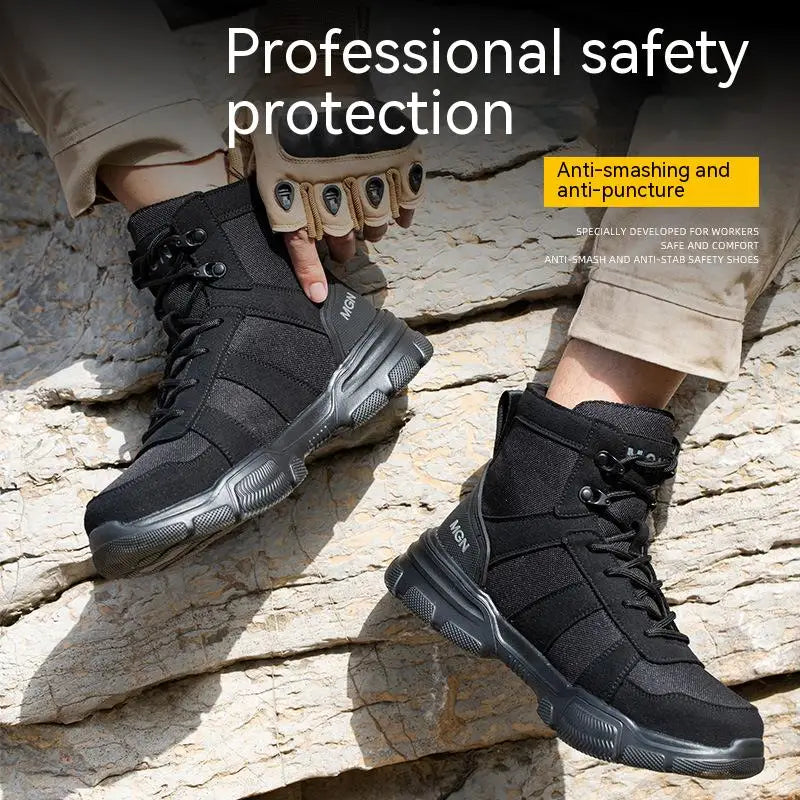 Anti-smash Men Footwear Shoes Women Non Slip Work Shoes Indestructible Safety Shoes Men Steel Toe Shoes Puncture-Proof Sneakers