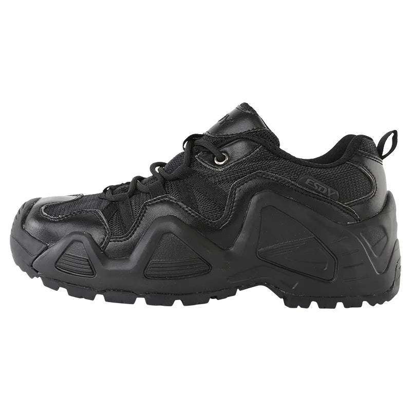 Esdy Men's Outdoor Hiking Mountain Desert Wear Shoes Waterproof Tactical Boots Hunting Sneakers
