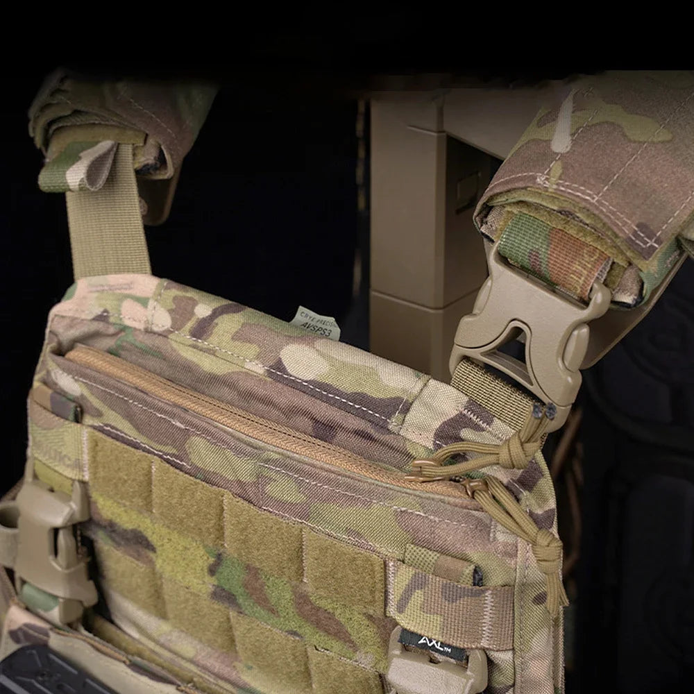 Hunting Crye AVS Drop-in Admin Zipper MBAV Hunting Vest  Structured Opening  Airsoft Plate Carrier Pocket Add-on Accessories