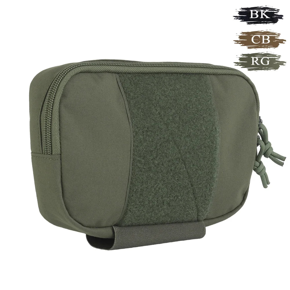 Small Multi-Purpose Task Pouch Hook and Loop Drop Pouch Adapt to Belt Plate Carrier Hunting Accessories