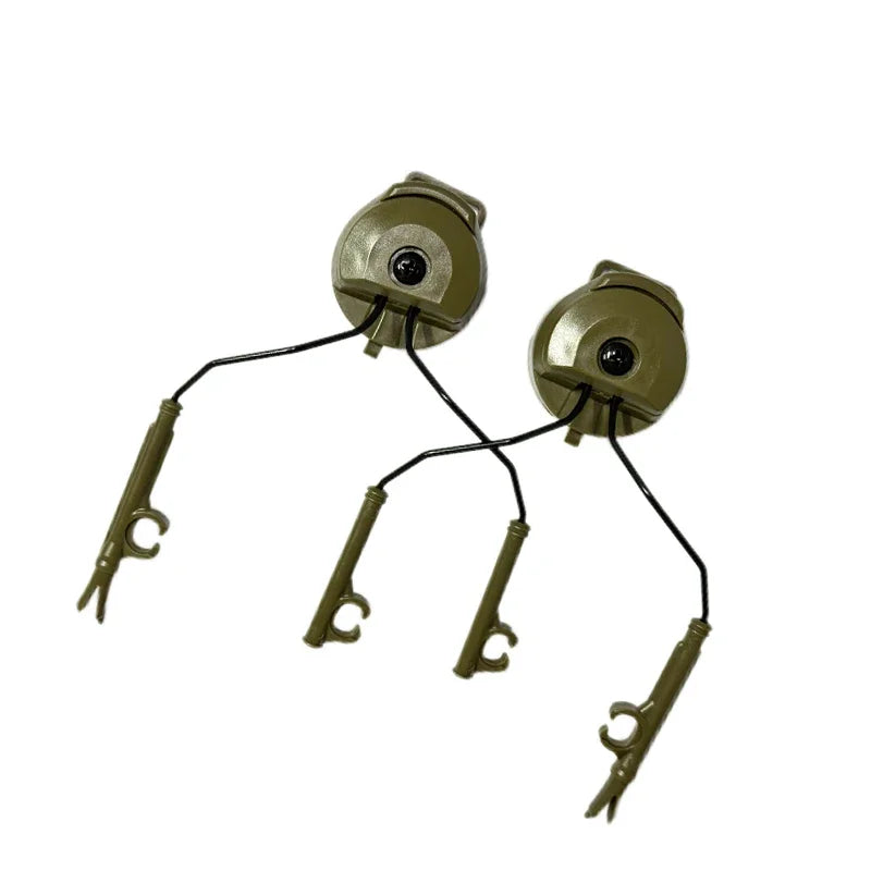 1 Pairs Tactical Headset Bracket Fast Ops Core Helmet ARC Rail Adapter Set fit for Comtac II Series Noise Cancelling Headset