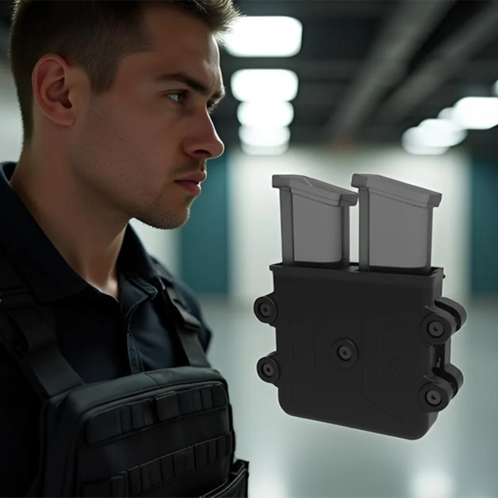 Universal  Magazine Pouch  9mm 10mm .40 .45 Caliber Dual & Single Stack Magazine  holster   belt clip Mag pouch、