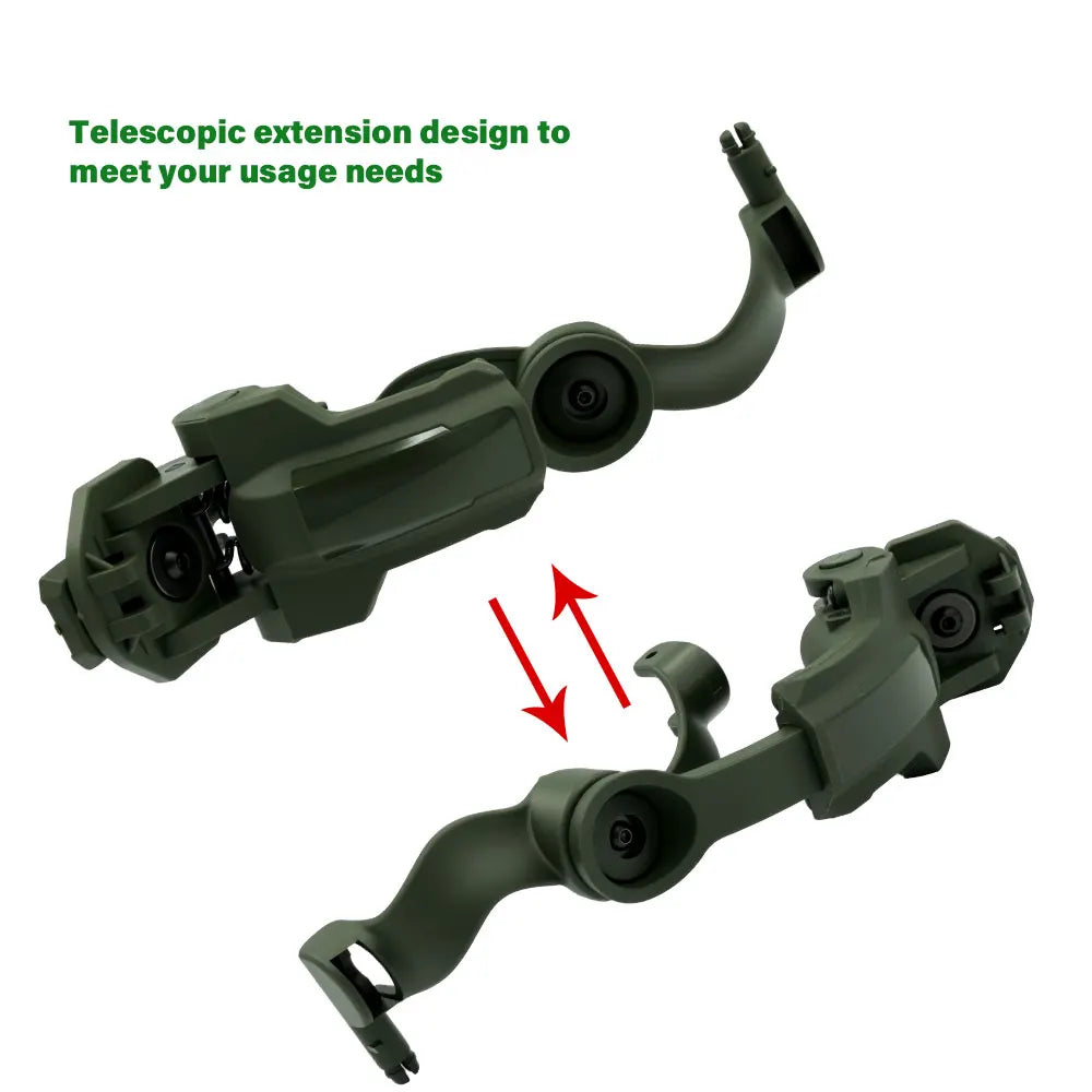 Tactical Headset Holder Fast Helmet Rail Mount Adapter Multi-Angle Rotation Pickup Headphone Bracket OPS CORE ARC/Wendy