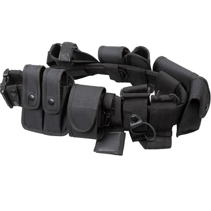 %#Outdoor Hunting Waist Belt Training Duty Security Equipment Ten piece Set Accessories Belt, Multi functional Nylon Belt
