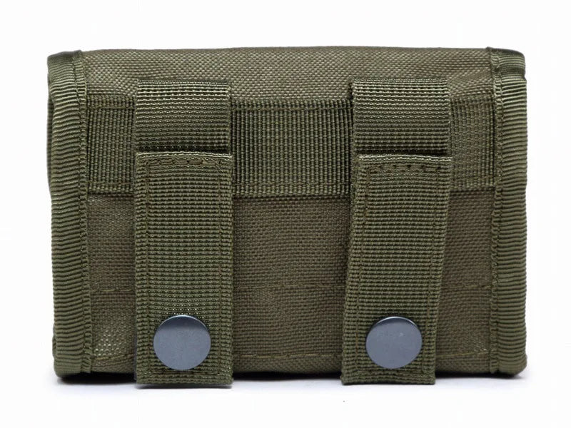 10 Grids Ammo Pouch Tactical Waist Bag 10-Rings Shot Bags Outdoor Shooting Multi-functional Mini EDC Mag Molle Nylon Pouch