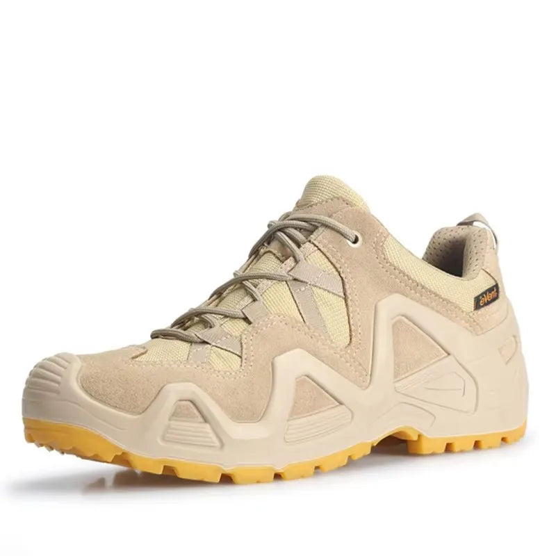 XGN EVENT Waterproof Hiking shoes Men mountian cowhide breathable Sneakers hunting Boots Tactical Desert Combat trekking Boot