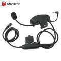 TS TAC-SKY Microphone and K-Tip 2-Pin U94 PTT for Howard Leight Impact Tactical Electronic earmuff Sport Noise Canceling Headset