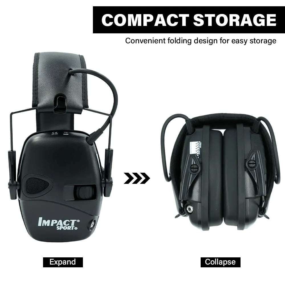 Over-Ear Active Shooting Headset Electronic Hearing Protection Earmuff Noise Cancelling Active Hunting Headset New