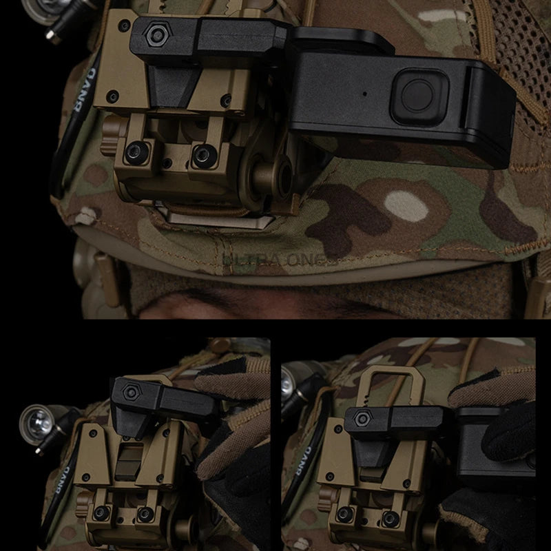 Sports Camera Adapter Bracket Tactical Helmet Mounted Hunting Airsoft Helmets GO PRO Cameras Mount Accessories