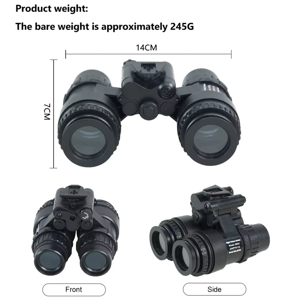 Helmet Model PVS15 Night Vision Two-Tube Night Vision Device With Battery Case Sports Helmet Accessory No Function Model