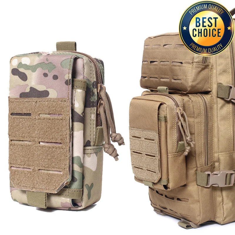 1000D Tactical MOLLE EDC Pouch Hunting Survival First Aid Bag Outdoor Men EDC Tool Pack Travel Camping Hunting Accessories Bag