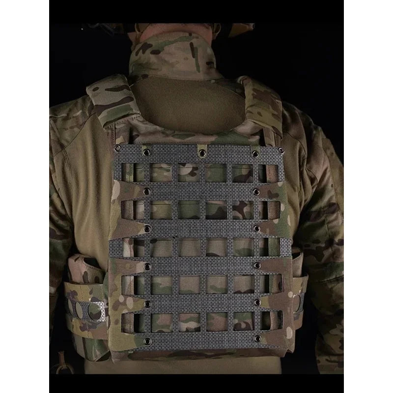Tactical Lightweight Plate Carrier Vest Expand Gear Holder MOLLE Zipper Back Panel Board Outdoor Hunt Protective Equipment Vest