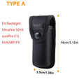 Tactical Flashlight Holster Outdoor Hunting Climbing Molle Pouch Men's Belt Bag LED Torch Case Edc Tool Holder Fanny Pack