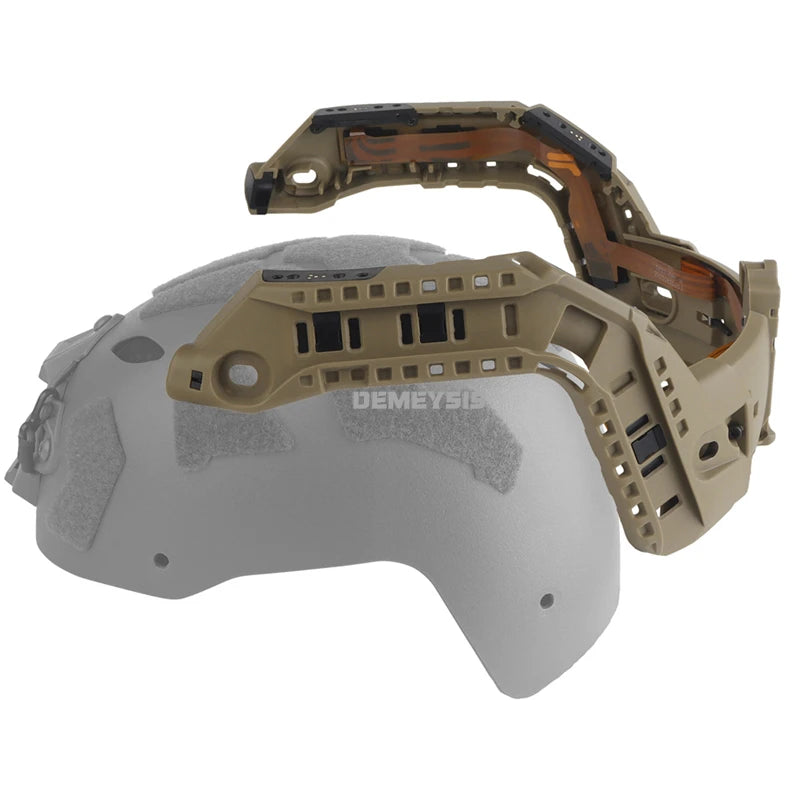 Tactical Super High Cut Fast Helmet Side Guide Rail Module Integration Hunting CS Airsoft Helmet Mount Accessories Adjustable