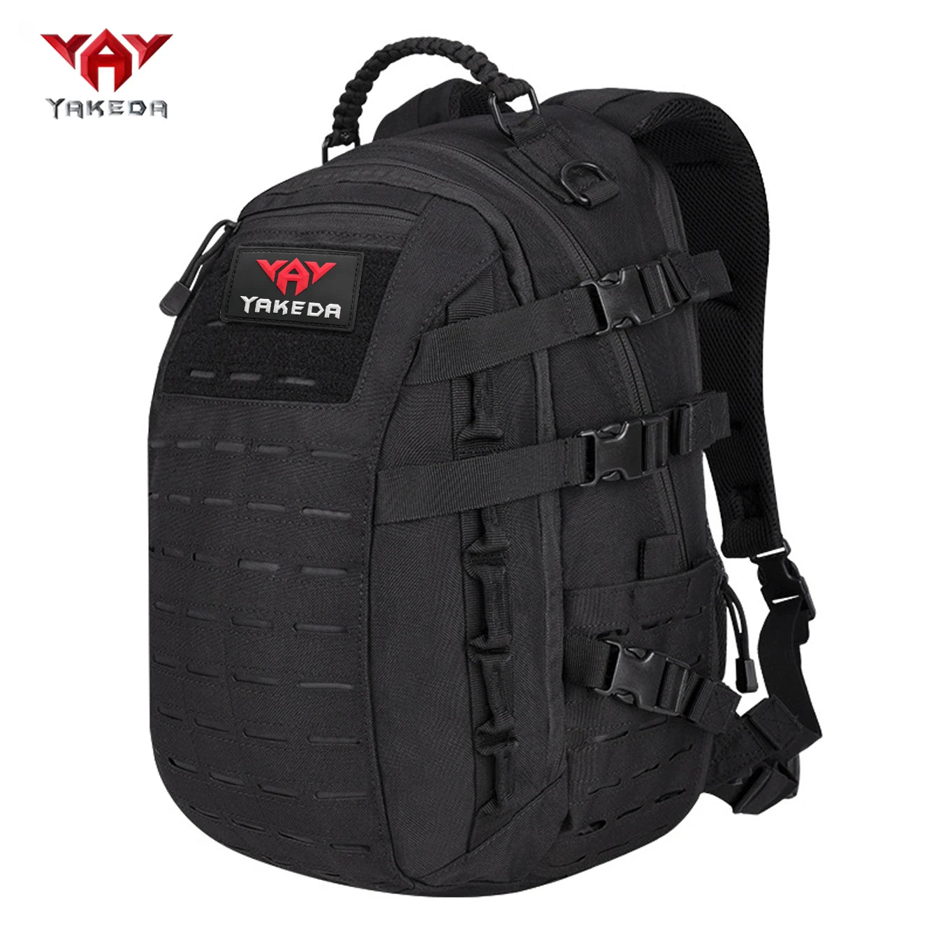 YAKEDA large capacity outdoor backpack with waist and chest strap, fixed buckle MOLLE system shoulder strap, widened backpack