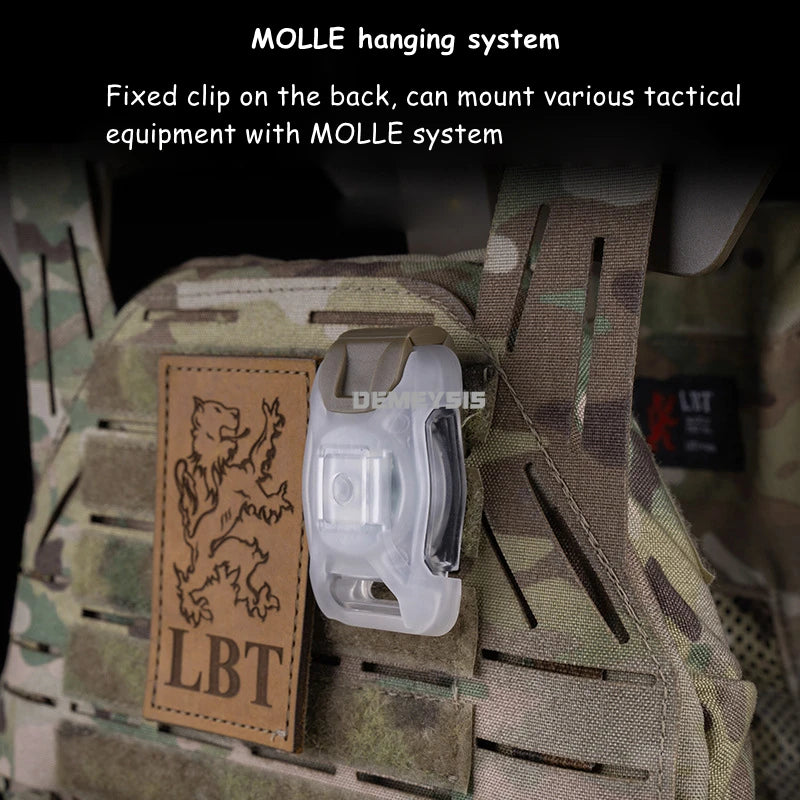 Tactical Helmet NANO Signal Light 2 Modes LED Flashlight Outdoor Hunting Shooting Combat Safety Flashing Survival Signal Lights