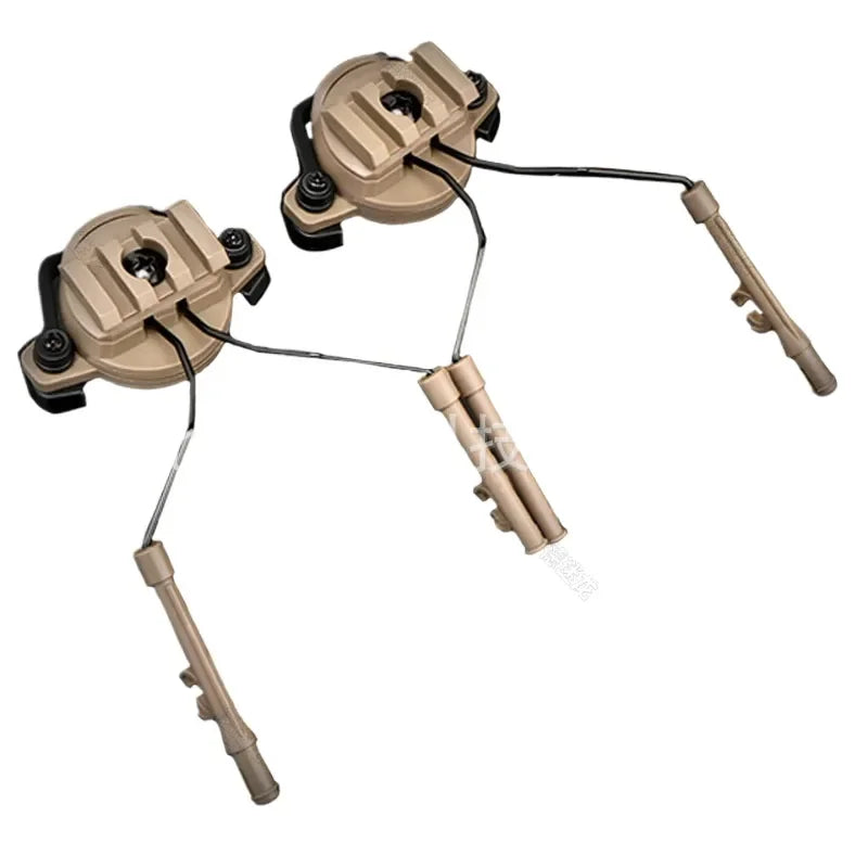 Tactical Helmet Earphone Mount Bracket Rotatable Retractable for Horn Compatible with Horn Tactical Helmet Electric Collet
