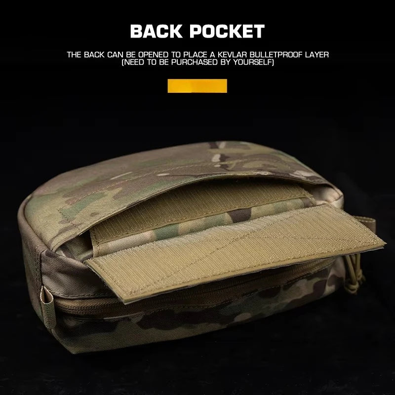 Tactical Underbelly Pouch Hunting Vest Drop Pouches for Chest Rig JPC LBT-6094A V5 Plate Carrier Abdominal Storage Bag Gear