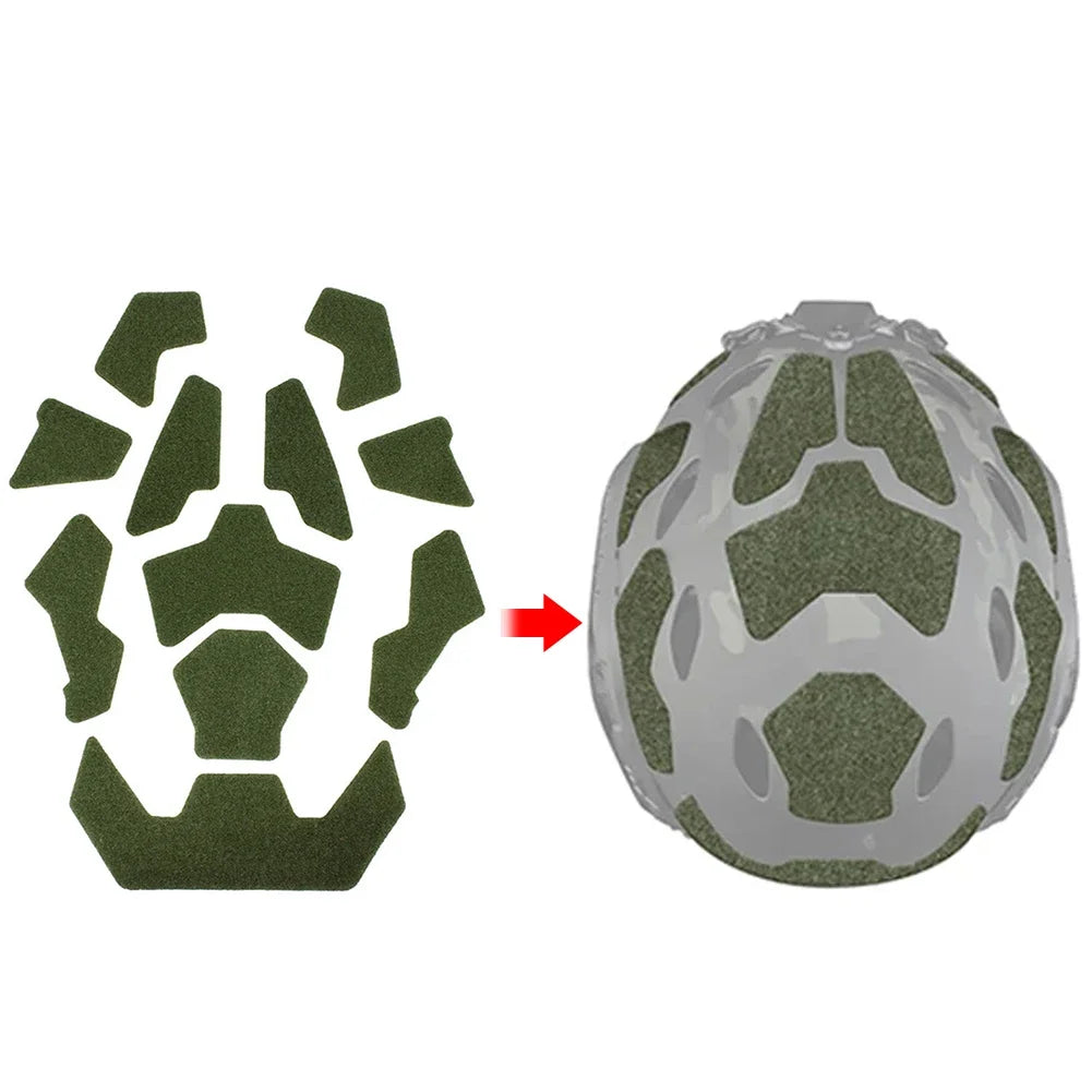 FAST Helmet Magic Sticker 11Pcs Hunting CS Helmet Patches Hook and Loop Sticky for FAST Helmet 11Pcs Set Helmets Accessories