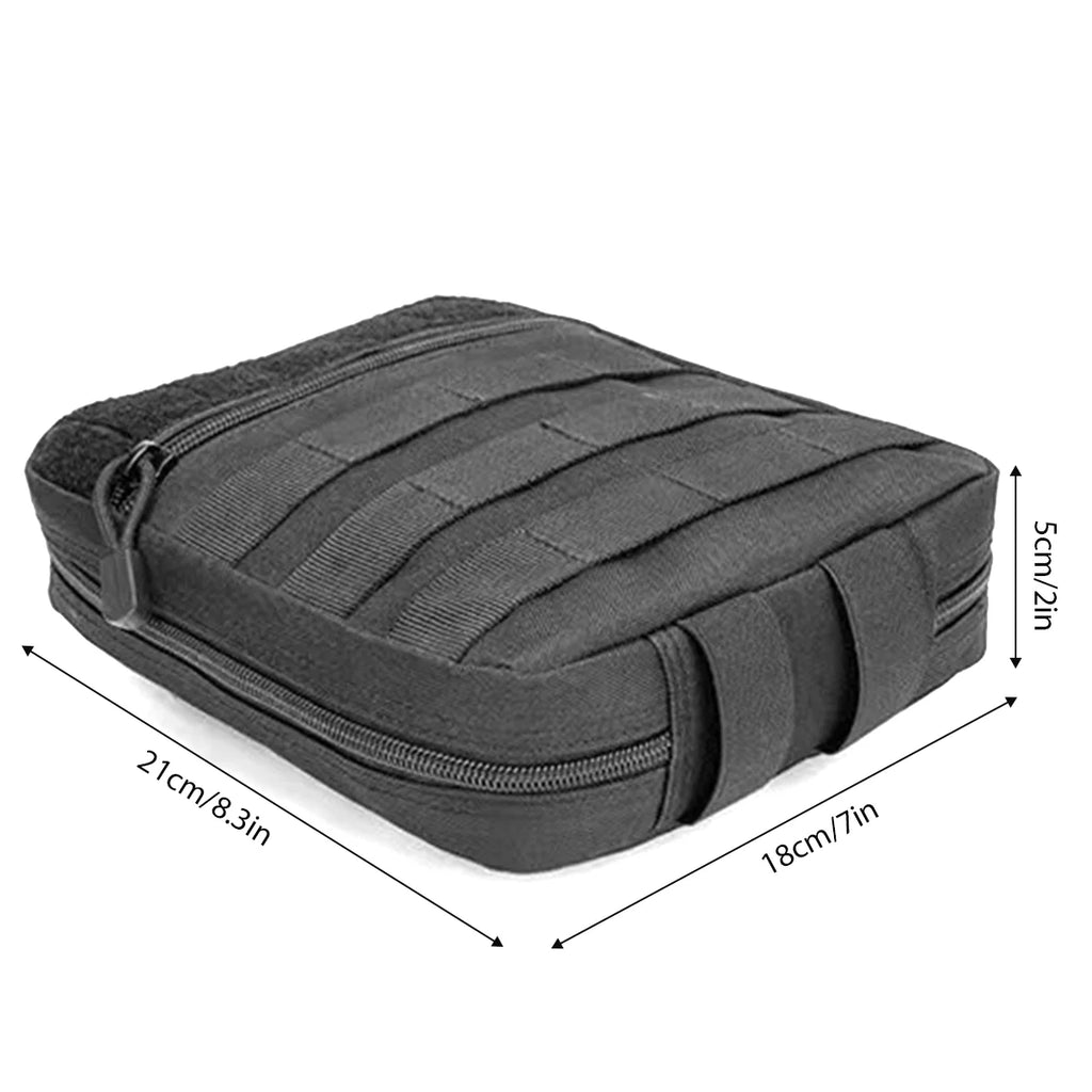 MOLLE Pouch, Tactical Admin Pouch Belt EDC Tool Organizer Zippered Utility Waist Pack