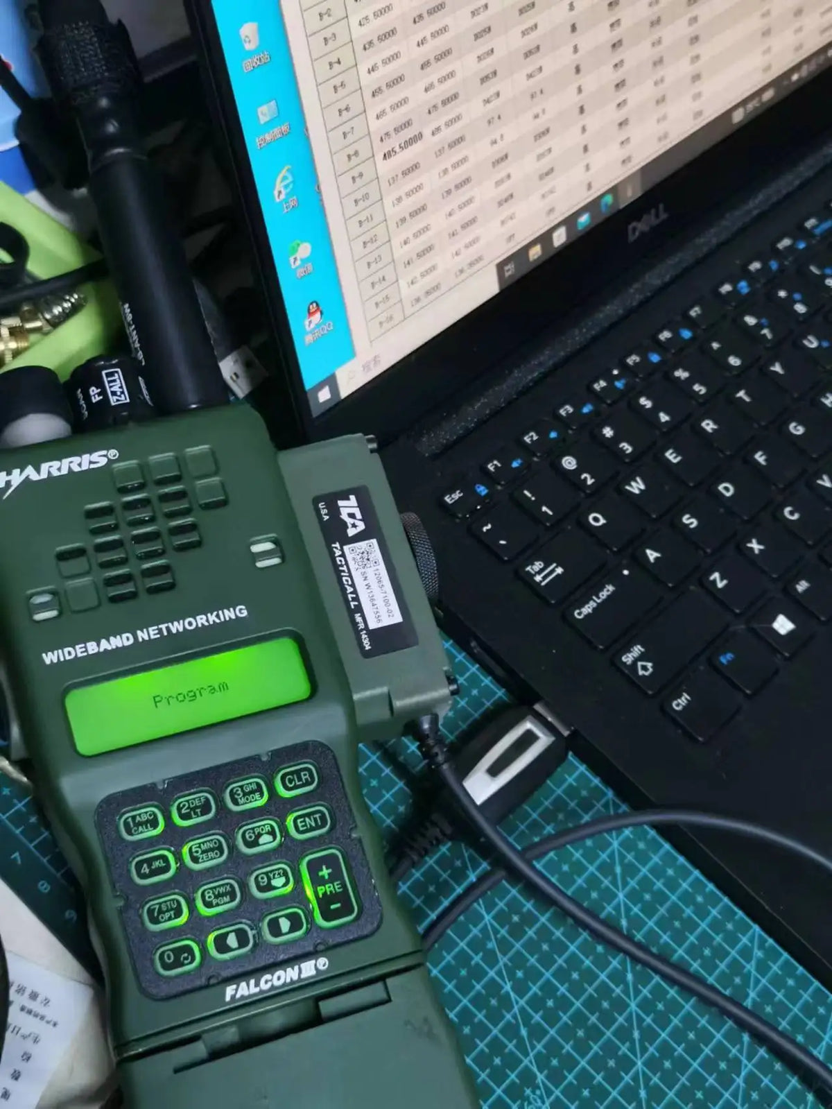 2023 Version /PRC-152A Write Frequency Line Data Line (For Use In Write Frequency And Firmware Upgrades)