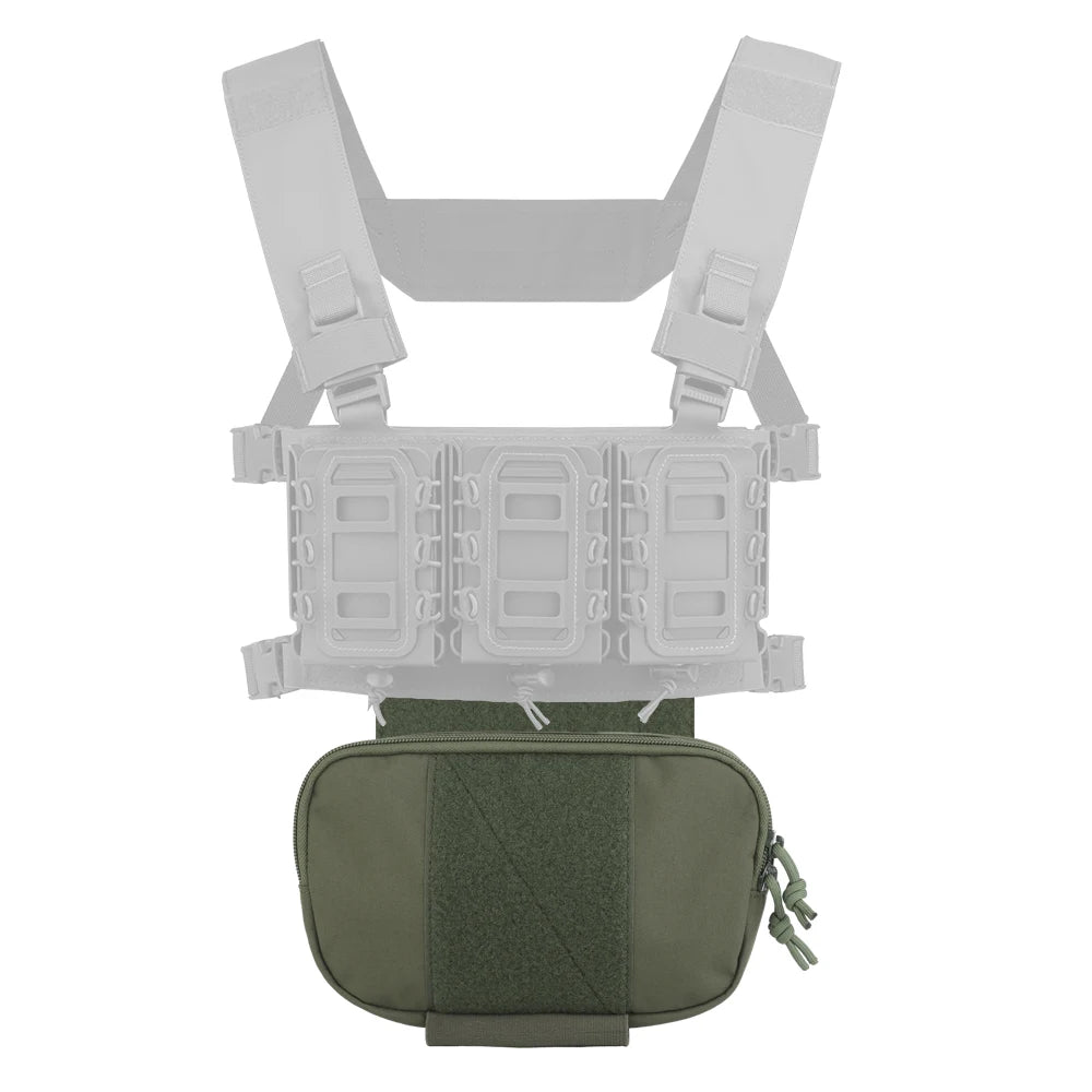Small Multi-Purpose Task Pouch Hook and Loop Drop Pouch Adapt to Belt Plate Carrier Hunting Accessories