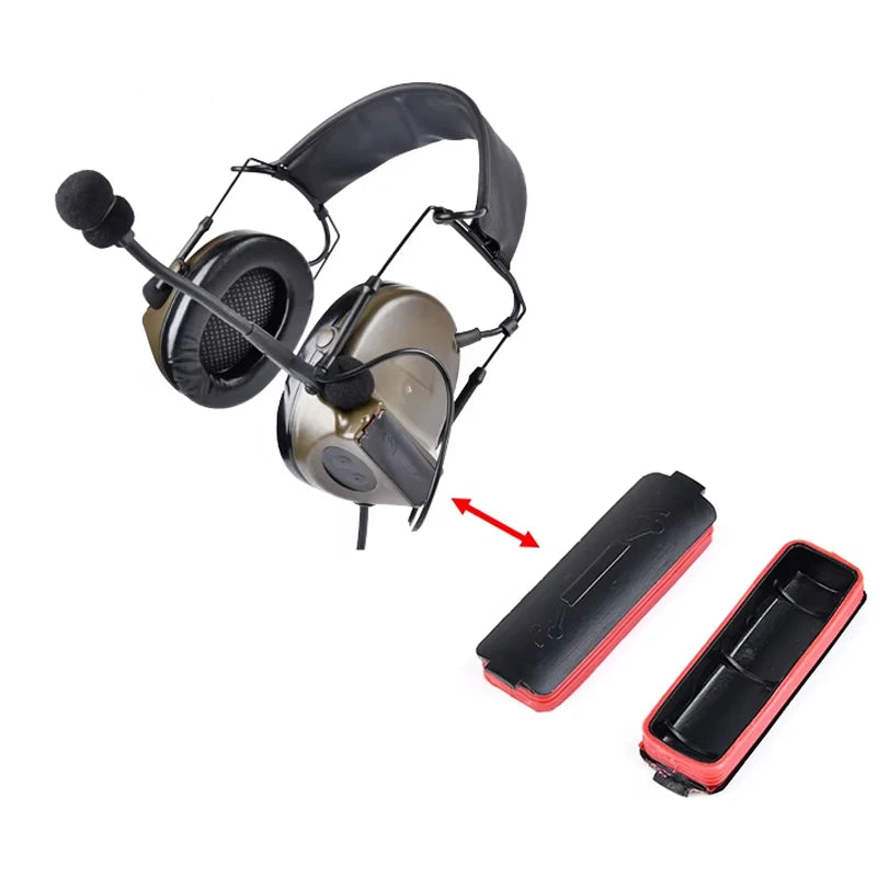 WADSN C2 Tactical Headset Series Headset's Headband Kit Waterproof Battery Cover Military Accessories Shooting Headphone