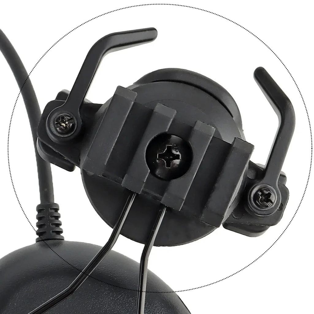 Helmet Headset Tactical Noise Reduction Version Fifth Generation Foldable Helmet Headphones Hunting PTT Adapter Accessories