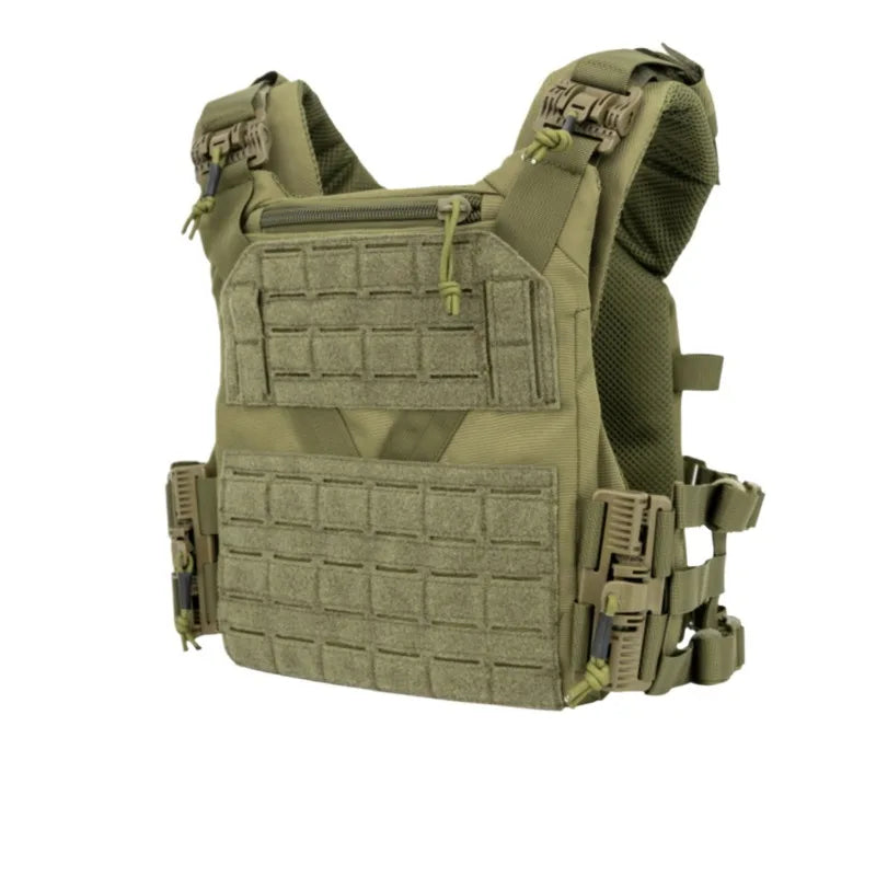 Quick Release Tactical Vest Lightweight MOLLE Plate Carrier Quick Donning For Airsoft CS Wargame