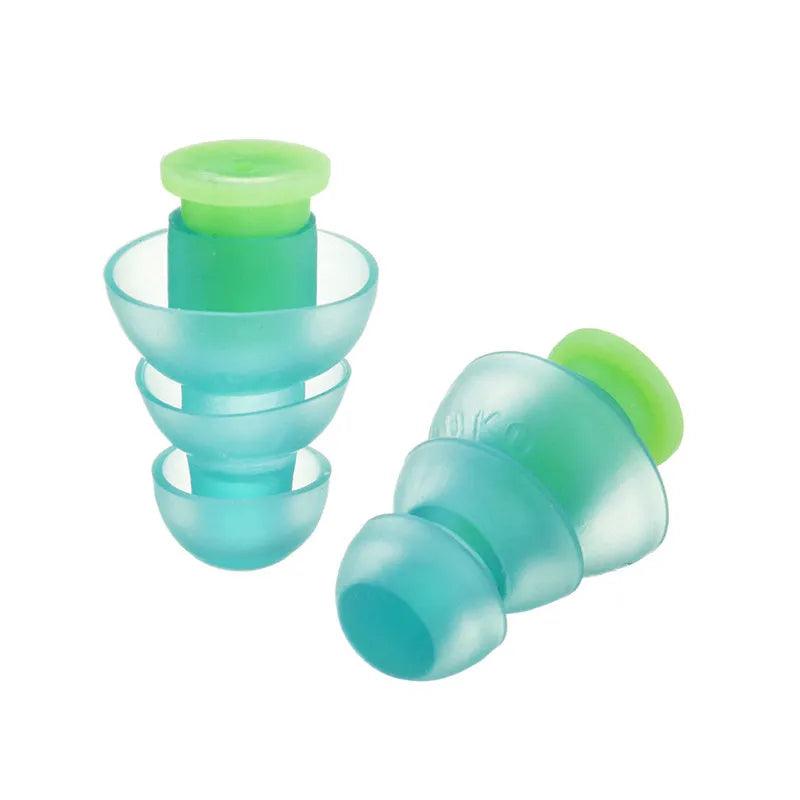 1 Pair Silicone Noise Cancelling Hearing Protection Earplugs For Concerts Musician Motorcycles Reusable Silicone Ear plugs