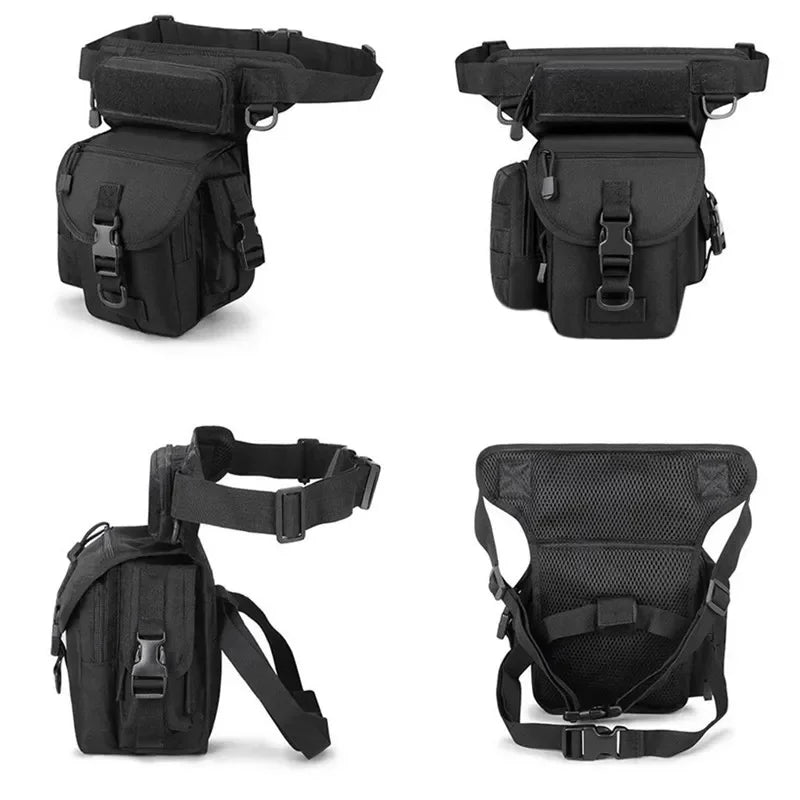 Outdoor Drop Leg Bag EDC Molle Hunting Hiking Fanny Thigh Pack Motorcycle Riding Men Tool Waist Pouch