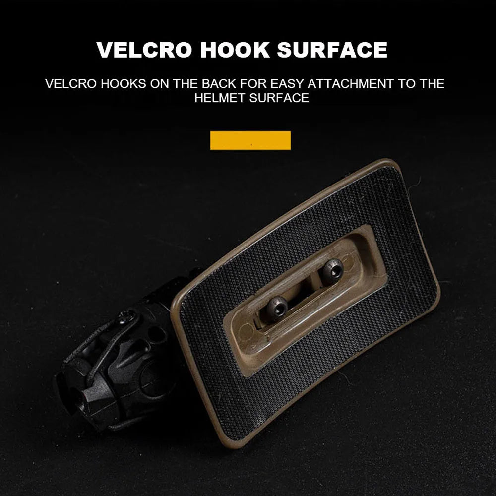 Tactical Helmet Camera Adapter Flashlight Holder Nylon Hook Loop Hunting Militar Airsoft Fast Helmet Adapter Base Fixed Mount