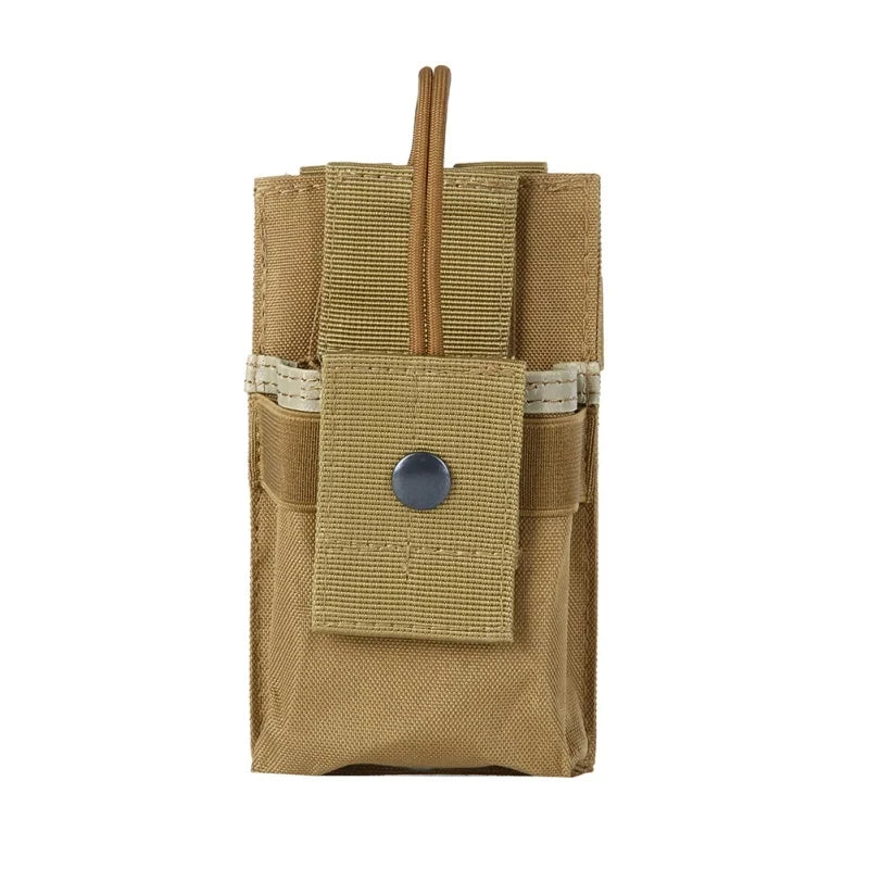 1000D Tactical Radio Pouch Walkie Talkie Holster Phone Holder Hunting Waist Belt Pack EDC Bag Molle Magazine Pouches