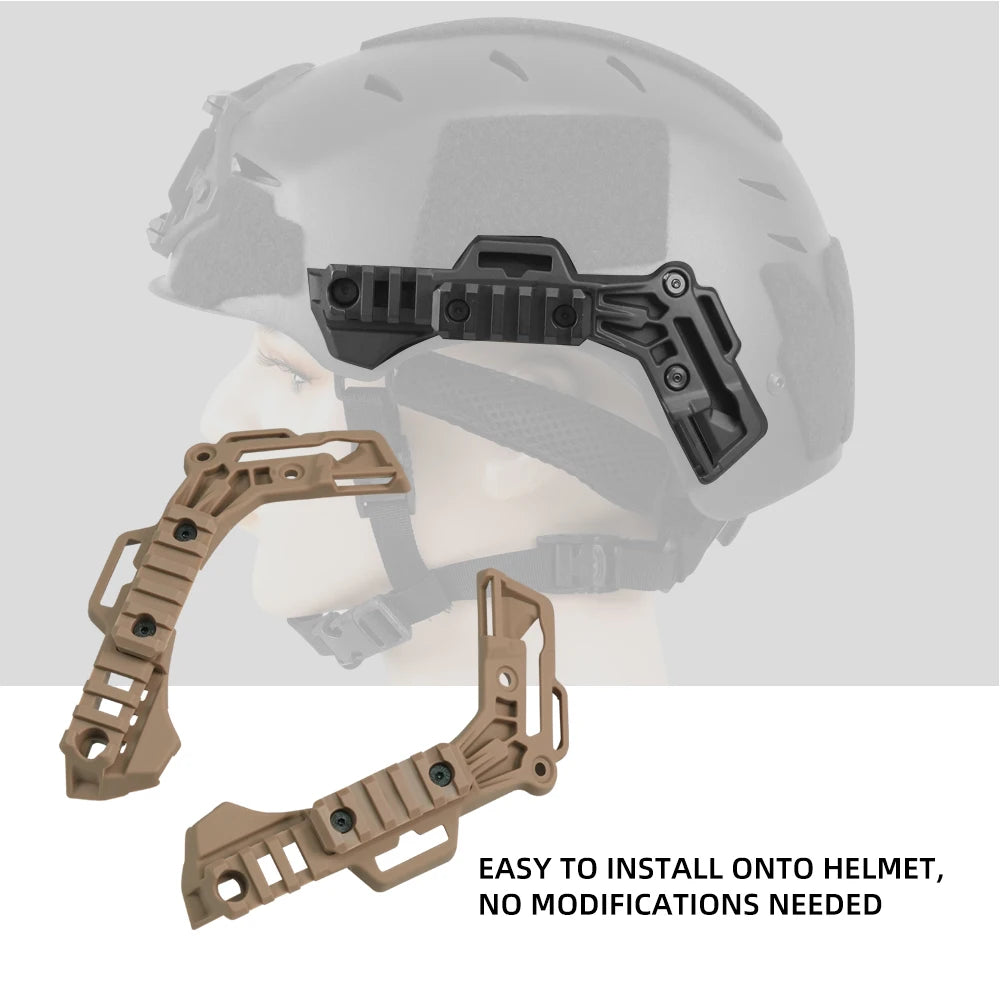 BOOIU Tactical Wendy Helmet Side Guide Rail ARC Airsoft Helmet Accessories Mount Guide Rail Hunting Paintball for Wendy Helmet