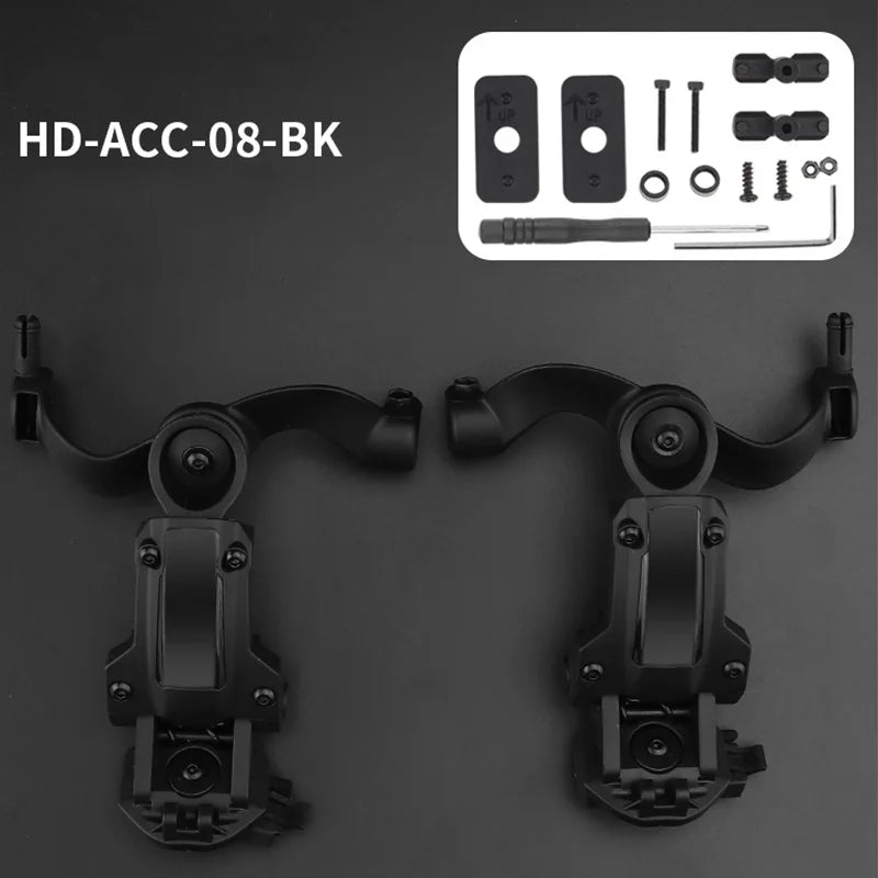 Tactical Headset Helmet Rail Mount Bracket For Fast OPS Wendy Helmets Headphone EARMOR