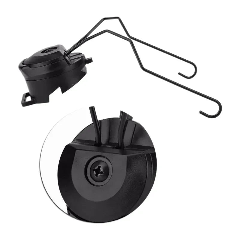 Tactical Earphone Mount for FAST Helmet Compatible with Soladin Rotatable Adjustable Headset Bracket for Sports and Outdoor