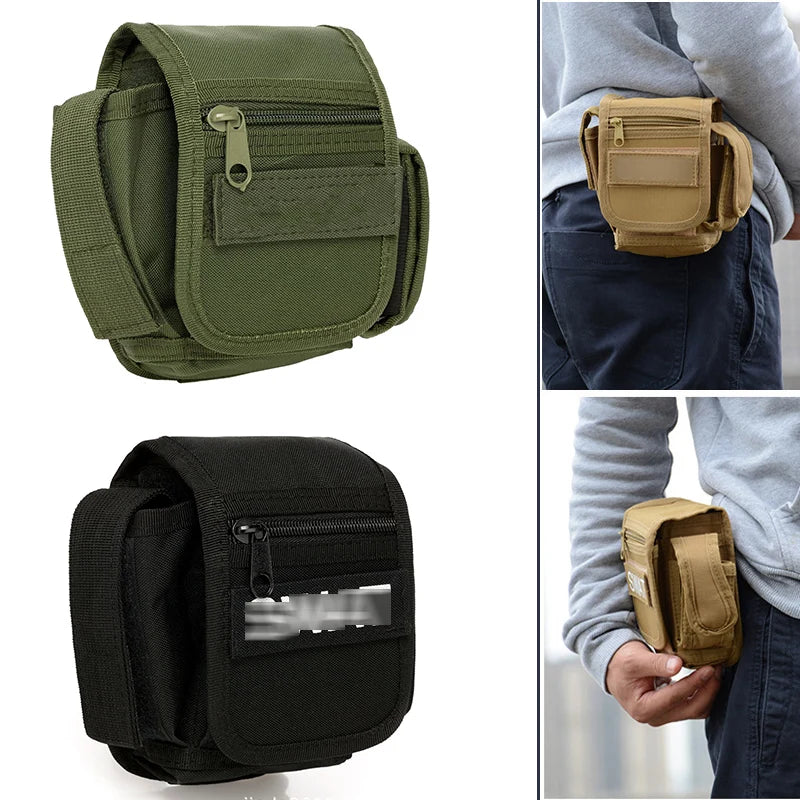 EDC Molle Tactical Pouch Waist Pack Compact Utility Pouches Waist Belt Bag Medical Bags Phone Case Hunting Accessories