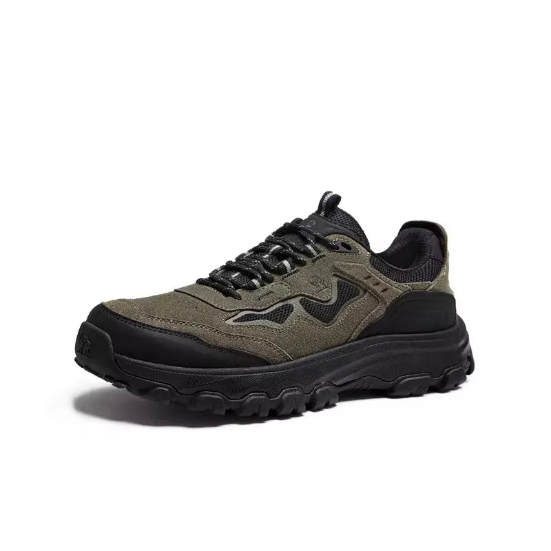 GOLDEN CAMEL Hiking Shoes for Men Waterproof Outdoor Low-top Hiking Boots Leather Men's Trekking Shoes Walking Male Sneakers New