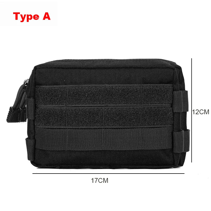 Tactical EDC Molle Pouch Waist Pack Hunting Shooting Pocket Accessories Bag Medical First Aid Bag Running Travel Camping Bag