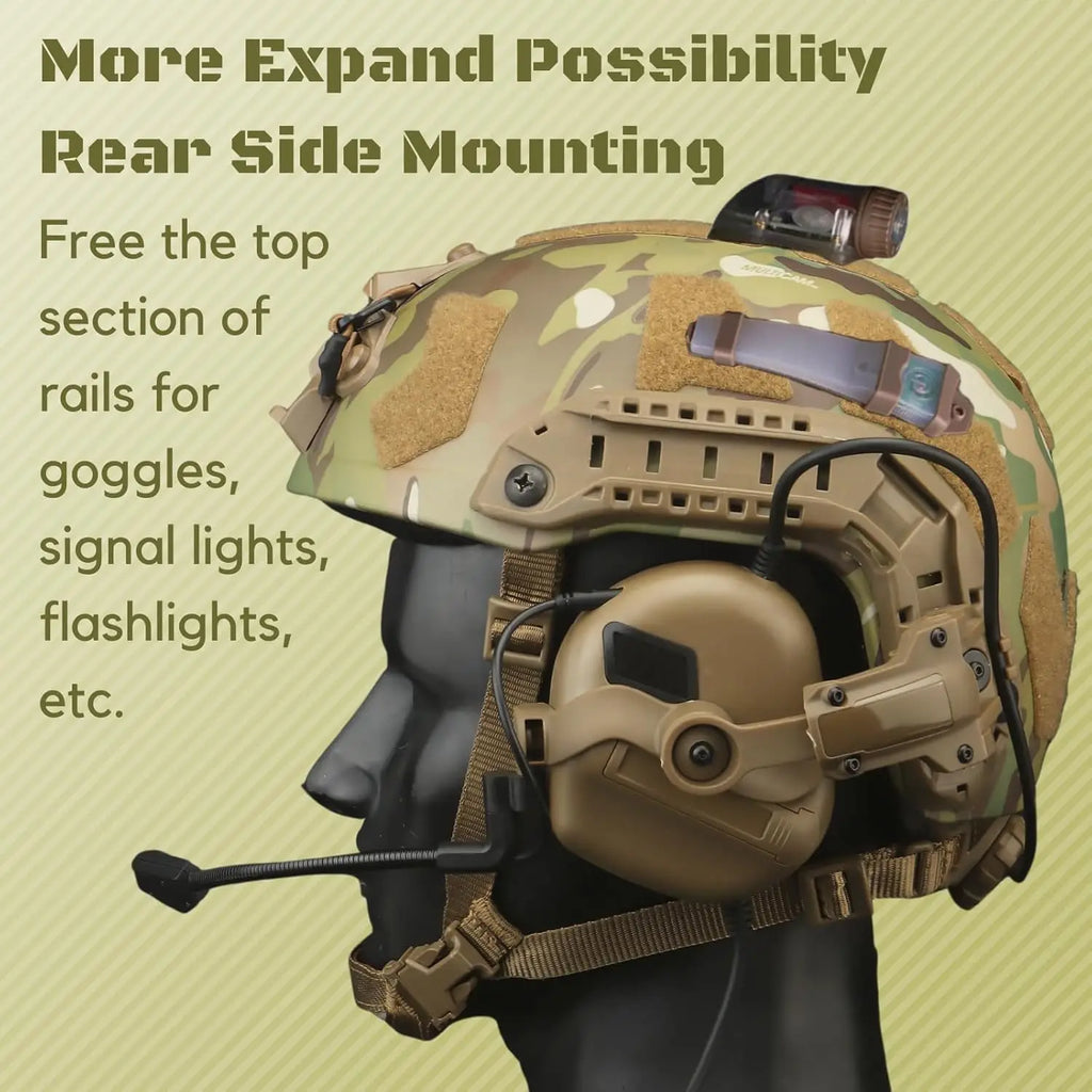 Tactical Headphone Mount EARMOR M32 Rail Mount Bracket Quick Helmet Rail Mount Adapter Suspension Headphone Mount
